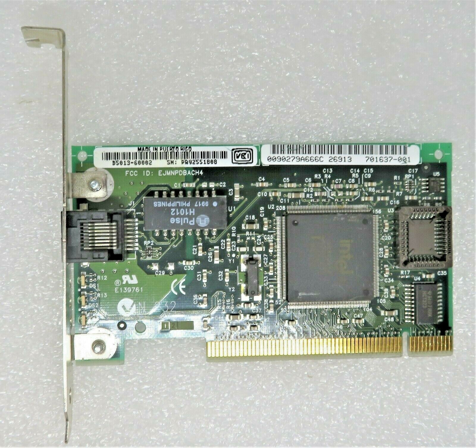HP D5013-60002 701637-001 PCI FAST ETHERNET NETWORK CARD 10/100TX LAN CARD