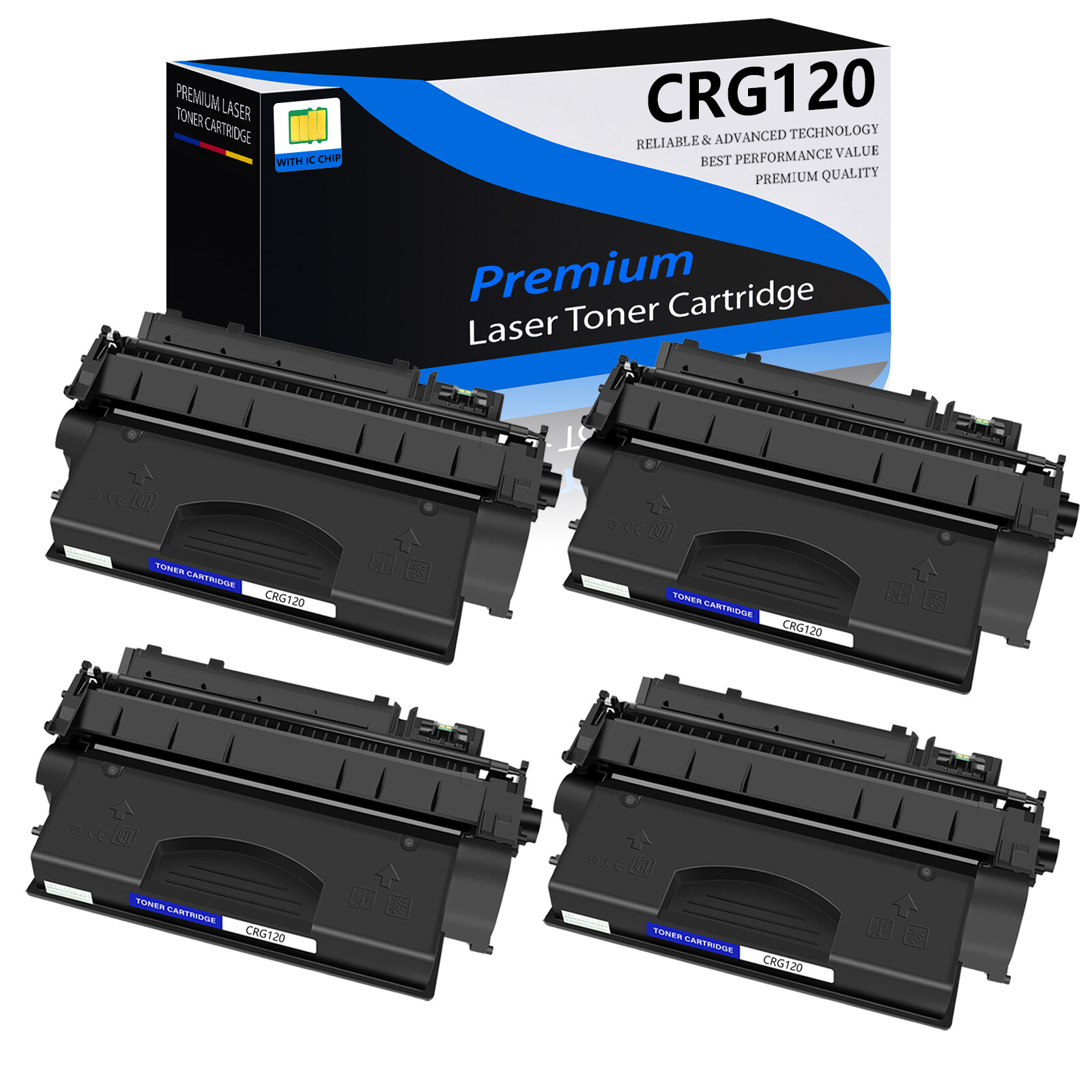 4 Pack - CRG120 120 Toner for Canon ImageClass  D1180 D1380 D1320 D1350 D1370