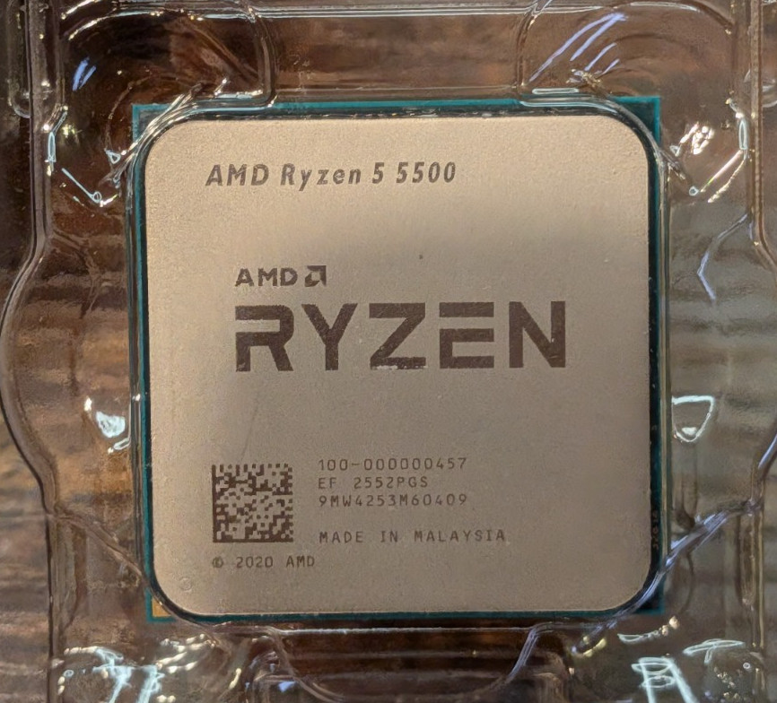 AMD Ryzen 5 5500 6-Core 12-Thread Unlocked Desktop Processor