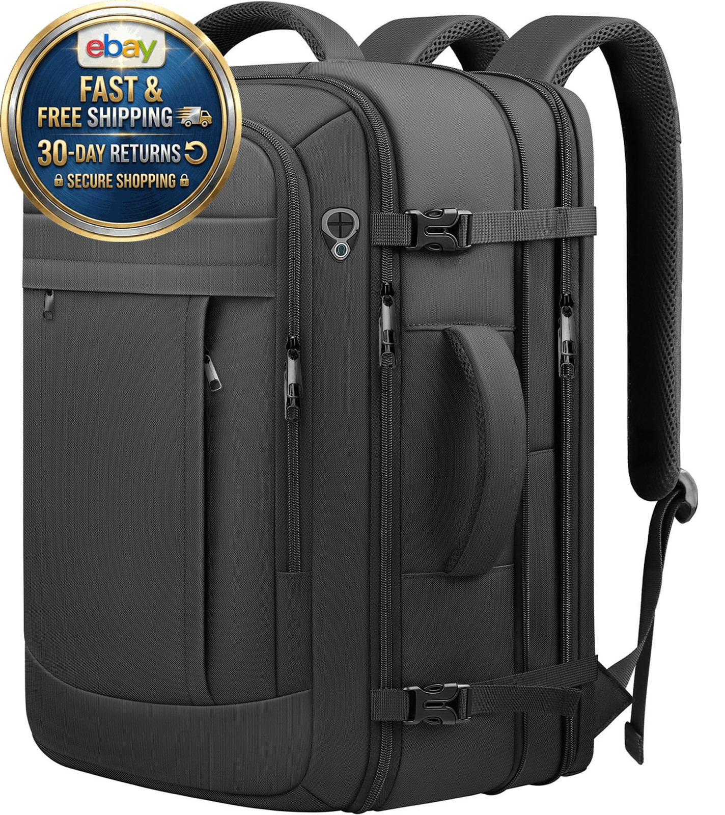 Travel Backpack, 50L Expandable Large Carry On Backpack for Men