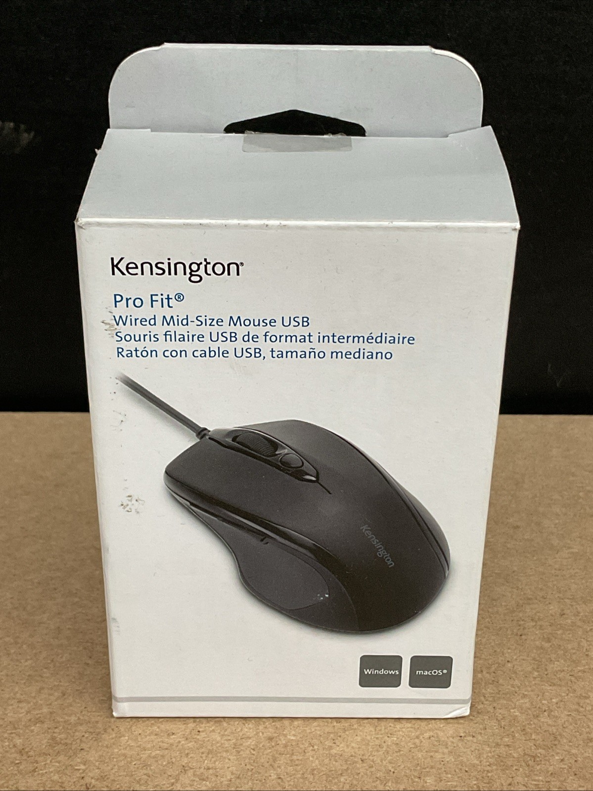 Kensington Pro Fit K72355US Wired Mid-Size Optical Mouse USB