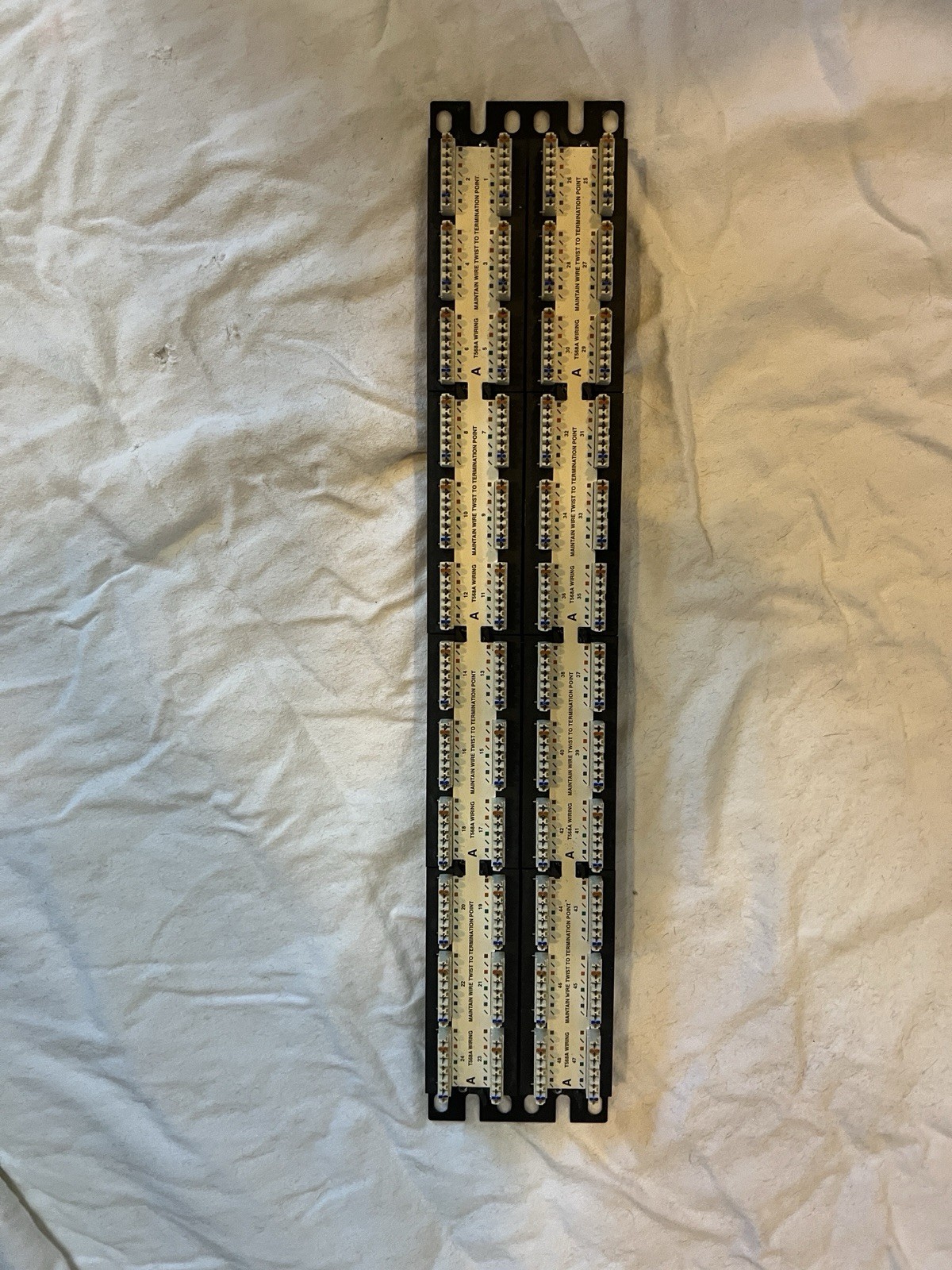 Panduit DP48688TGY Category 6 Rack Mount 48 Port 2 Rack Unit Punchdown Patch...