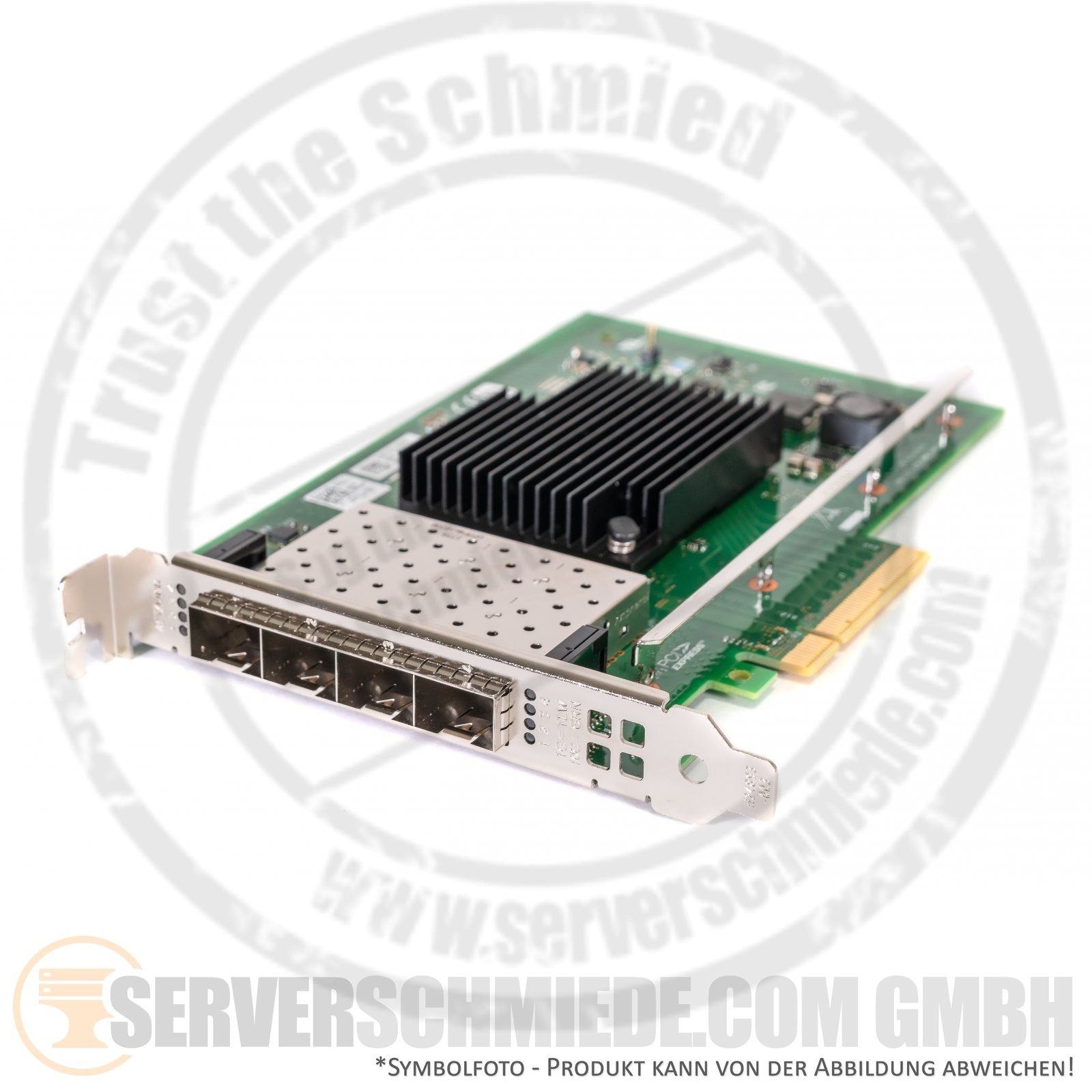 Dell Intel X710-DA4 Controller PCIe x8 4x 10GbE SFP+ Converged Ethernet DDJKY