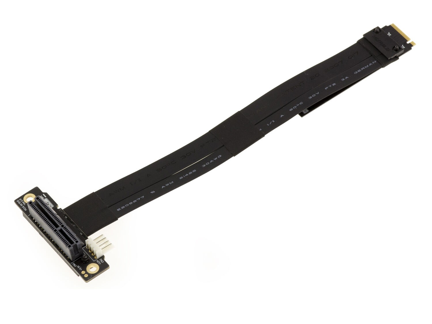 Riser Adapter Extension Card M2 PCIe NVMe M Key To PCIe 4x Female 20Cm