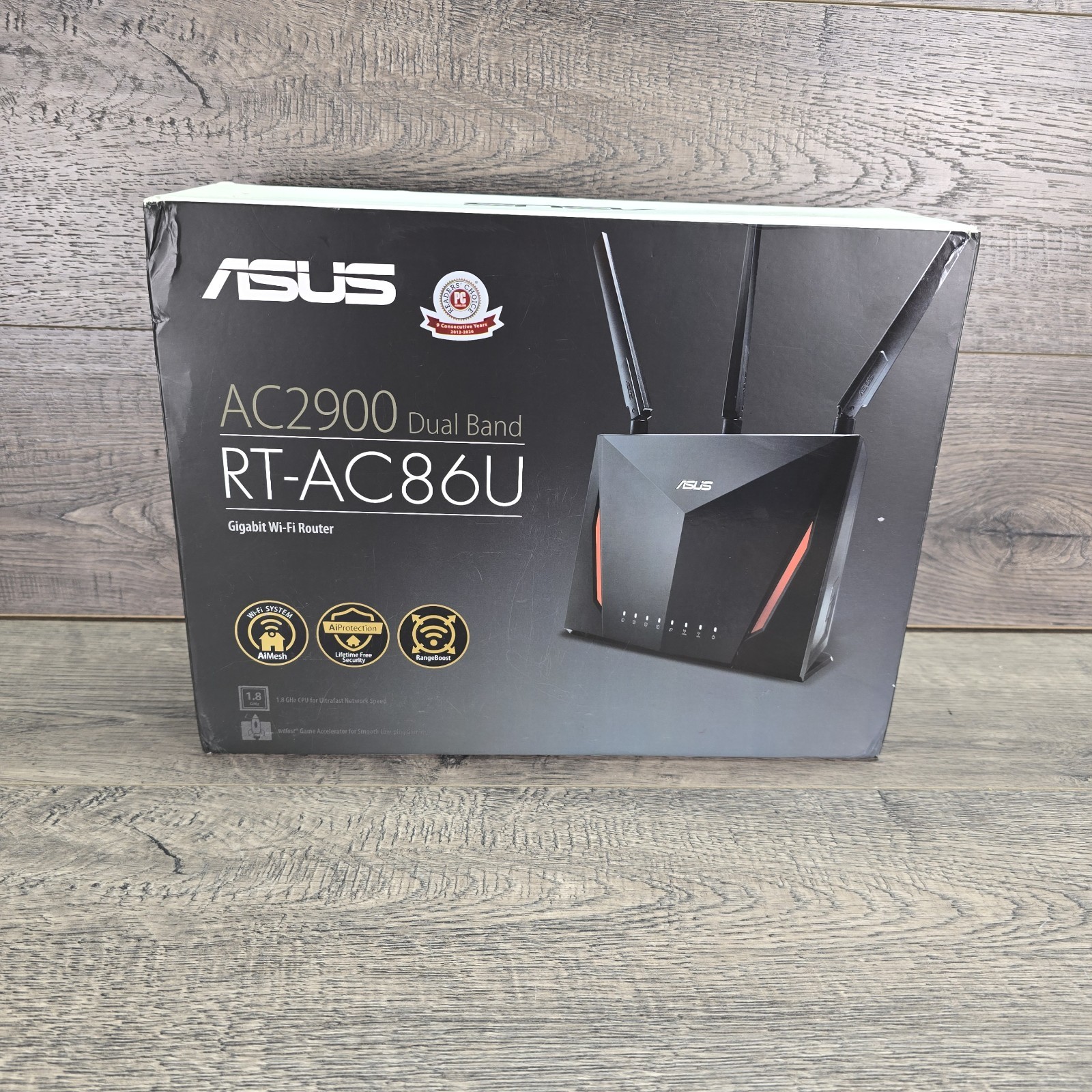 ASUS AC2900 Dual Band Gigabit WiFi Gaming Router - Black RT-AC86U