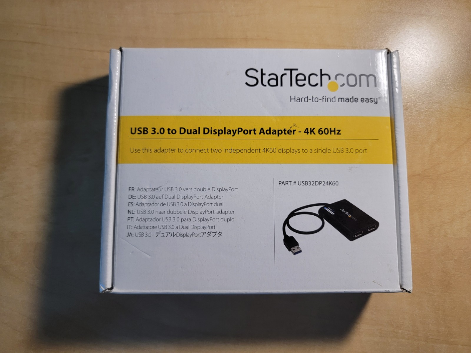 StarTech.com USB32DP24K60 USB to Dual DisplayPort Adapter - 4K 60Hz - USB 3.0 (5