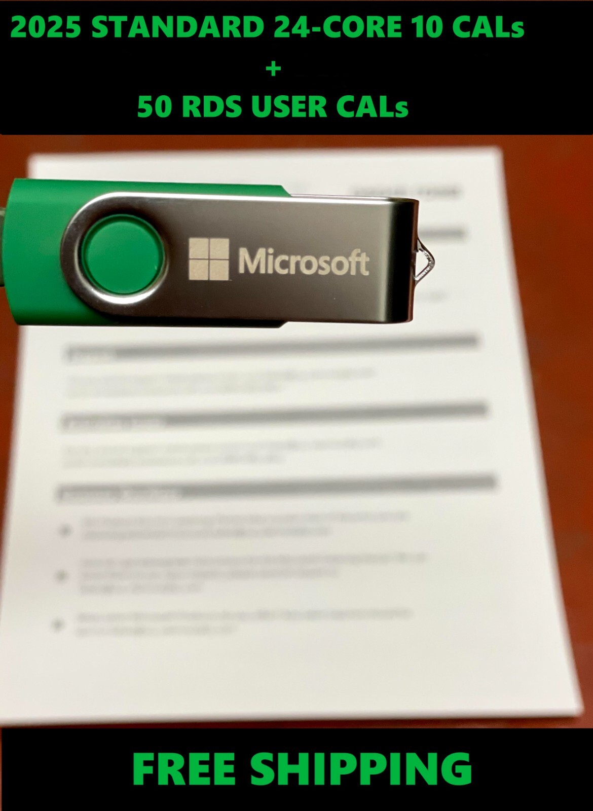 Windows Server 2025 Standard✔ 24-CORE✔ 10 CALs✔ 50 RDS✔ Remote Desktop EP2-25205