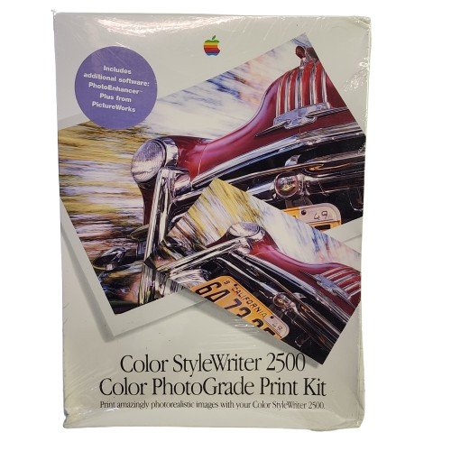 Apple 1996 Color StyleWriter 2500 PhotoGrade Print Kit New Old Stock NOS Sealed