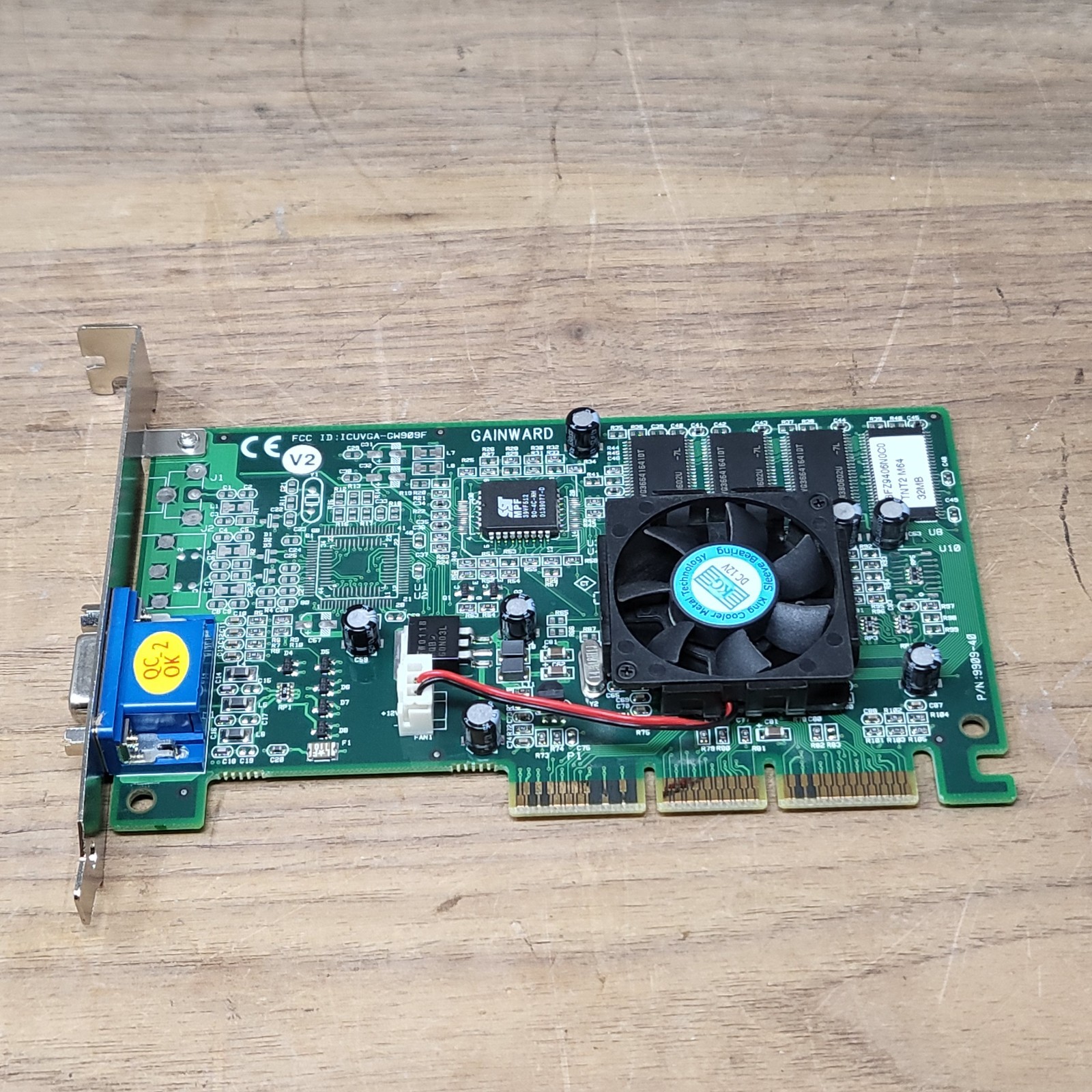 Gainward NVIDIA RIVA TNT2 M64 32MB AGP VGA Graphics Card 9909-40 Vintage