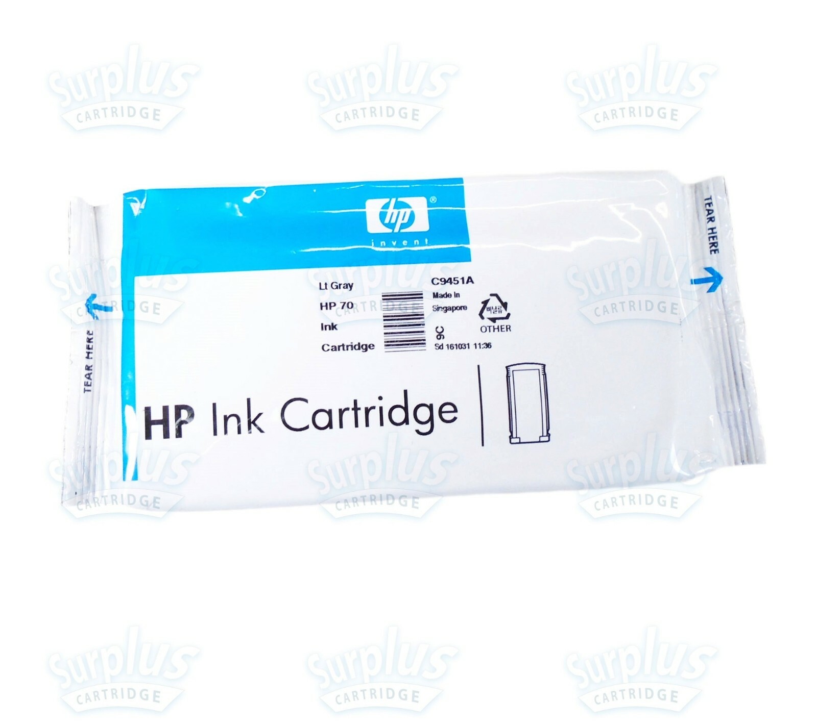 Genuine HP 70 Light Gray Ink 130ml DesignJet L3S81B E1L21B Q6675A 