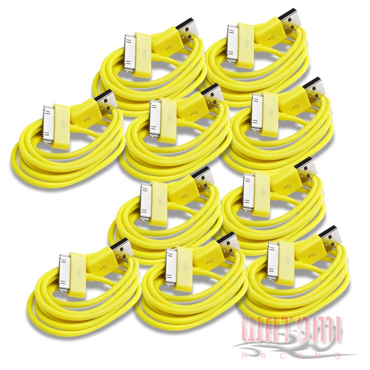 10X 6FT USB 30PIN YELLOW CABLE DATA CHARGER FOR GALAXY TAB 7.0 PLUS 8.9 10.1