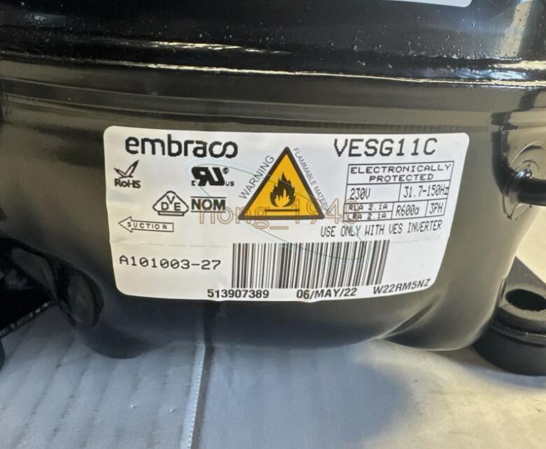 ONE NEW frequency compressor VESG11C For EMBRACOExpedited Shipping DHL FEDEX
