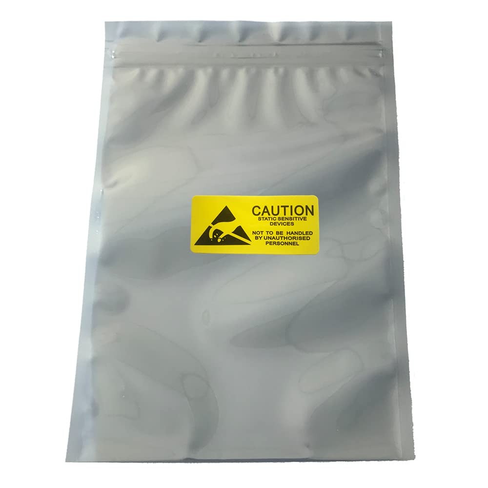 100 PCS 5.9x7.87 Inch Anti Static Bags Premium ESD Resealable Shielding Bag