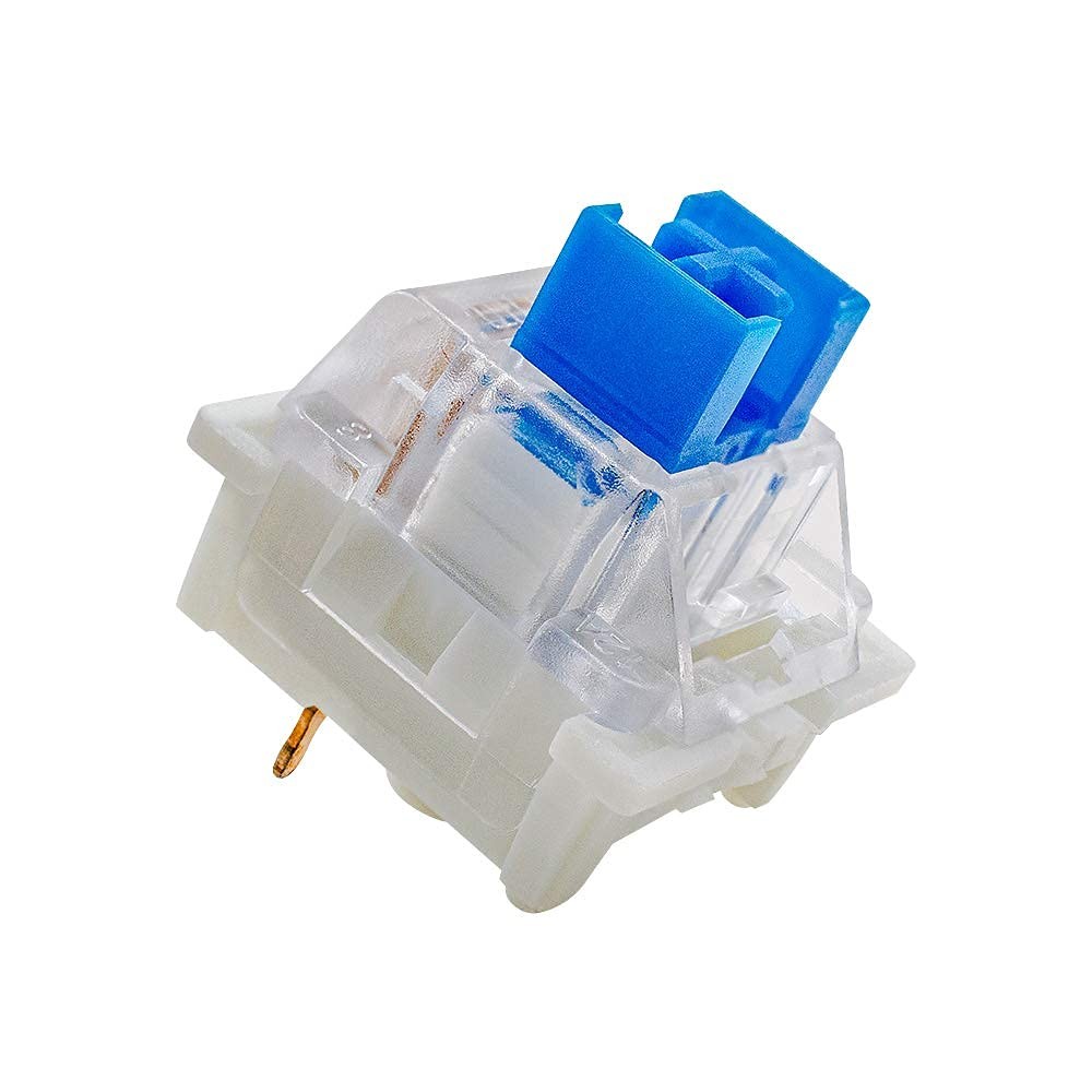 32 PCS Clicky Blue Switches 3Pin Tactile 50gf Dustproof Key DIY Replace