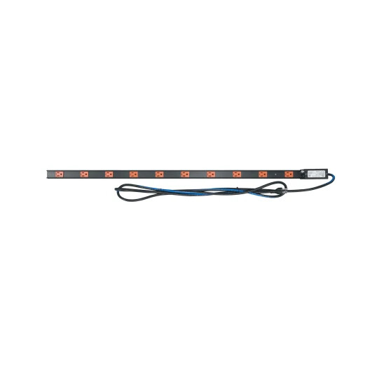 PDT-1015C-NS, Middle Atlantic Low Profile Vertical Power Strip, 10 Outlet, 15A