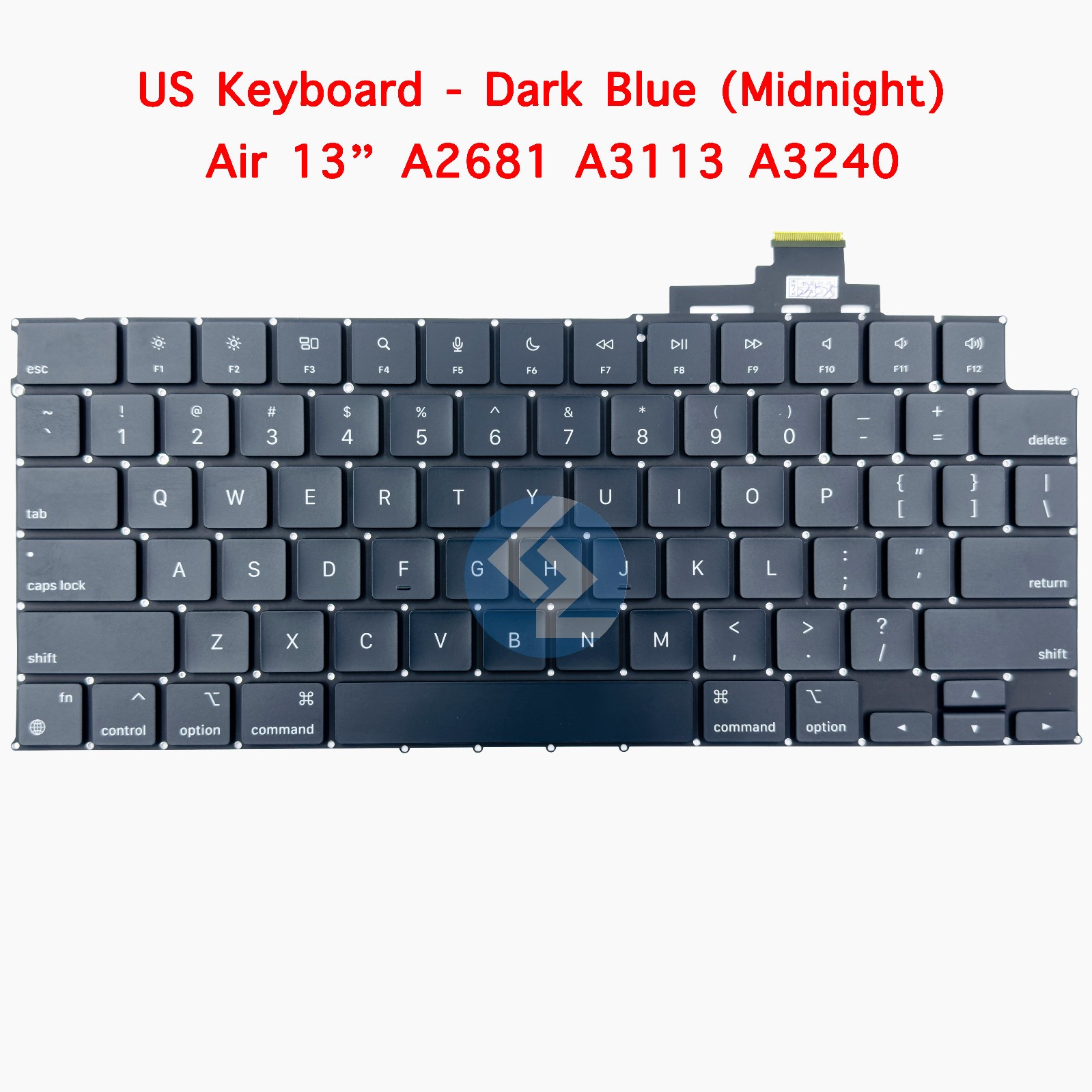 NEW US Dark Blue (Midnight) for Keyboard MacBook Air 13" A2681 A3113 A3240