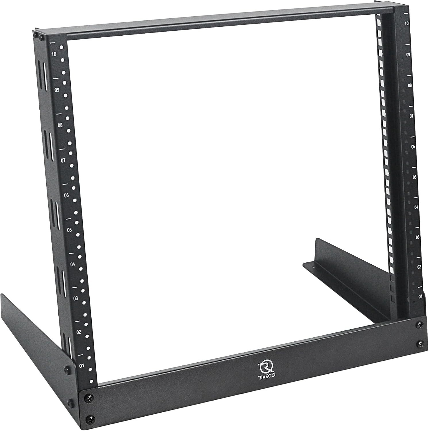 6U Desktop Rack For Audio & Network Devices 19 Inch 2 Post Table Top Rack Mount