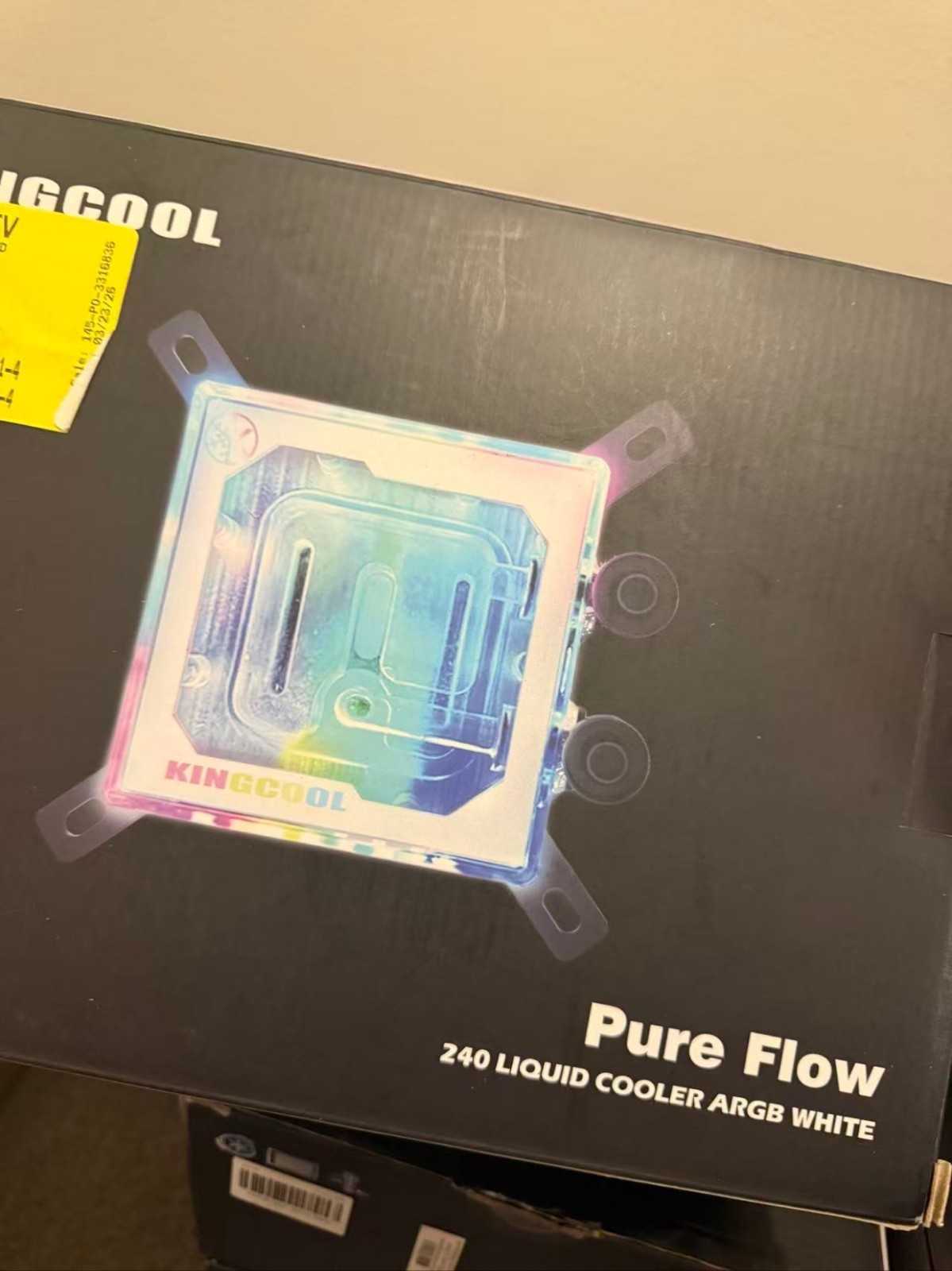 KINGCOOL Pure Flow 360 ARGB White AIO Liquid CPU Cooler - New Sealed