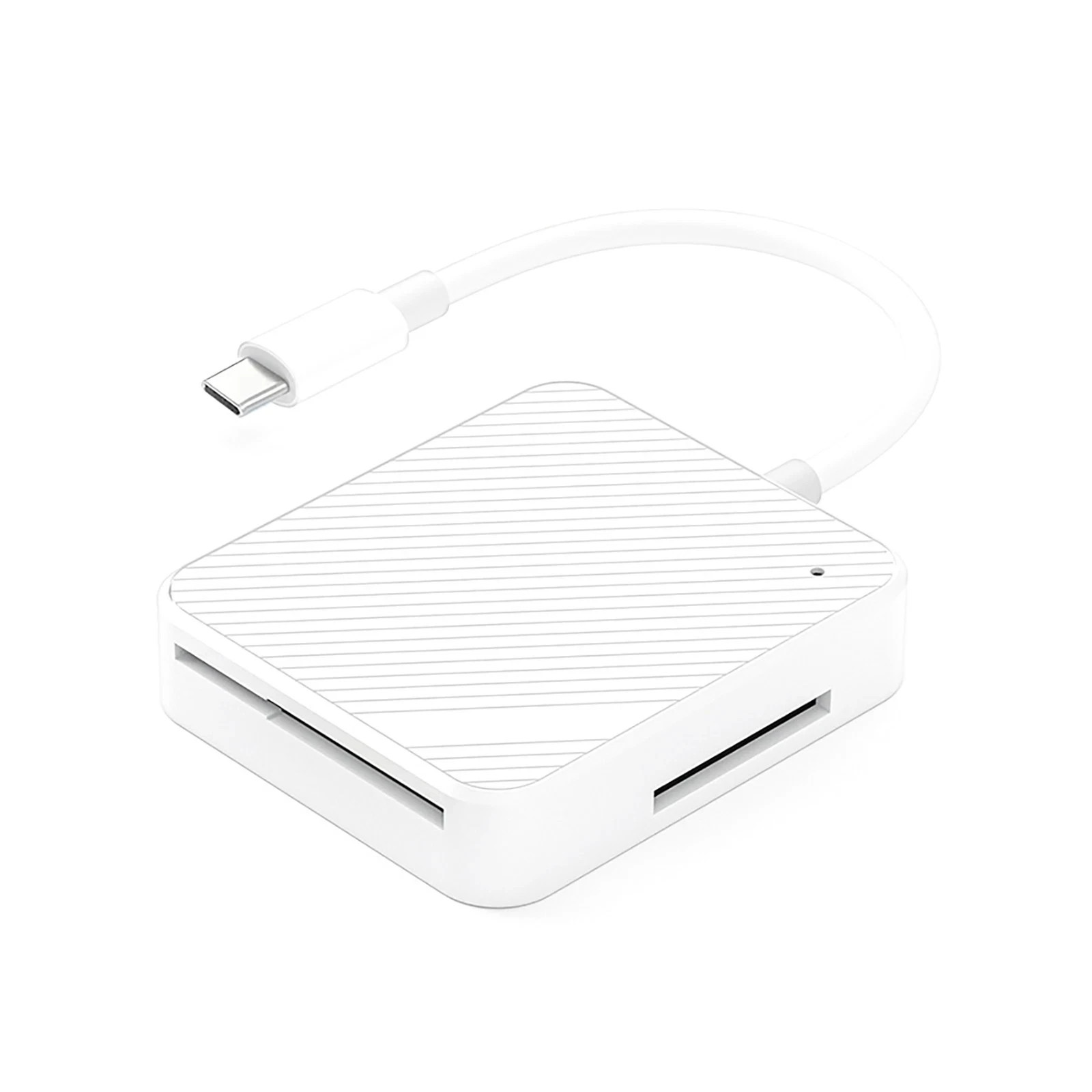 4 in 1 Type-C USB-C Smart Media M2 SD SM XD Memory Card Reader Adapter White
