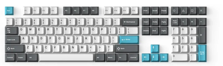 Unused Keychron Q5 Max Stock Keycaps KSA Profile PBT Double-Shot 96% Set