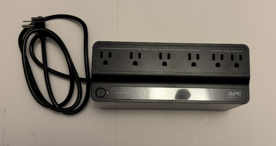 APC Back-UPS 425 Surge Protector Battery Backup - BE425M No Battery Included