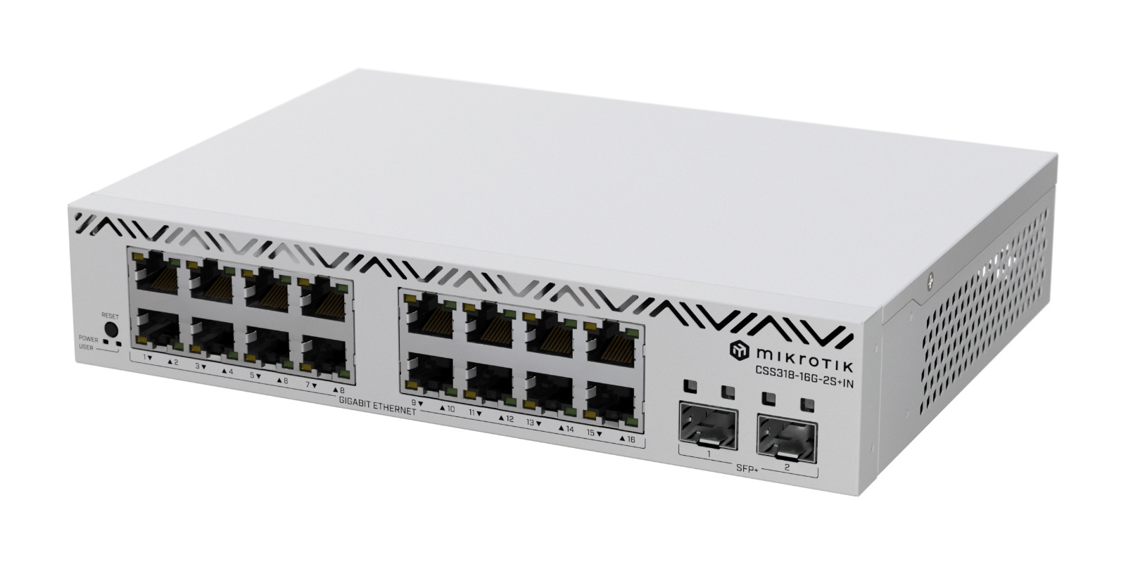 Mikrotik Cloud Smart Switch 318-16G-2S+IN with SwitchOS Dual 10G SFP+ Uplinks