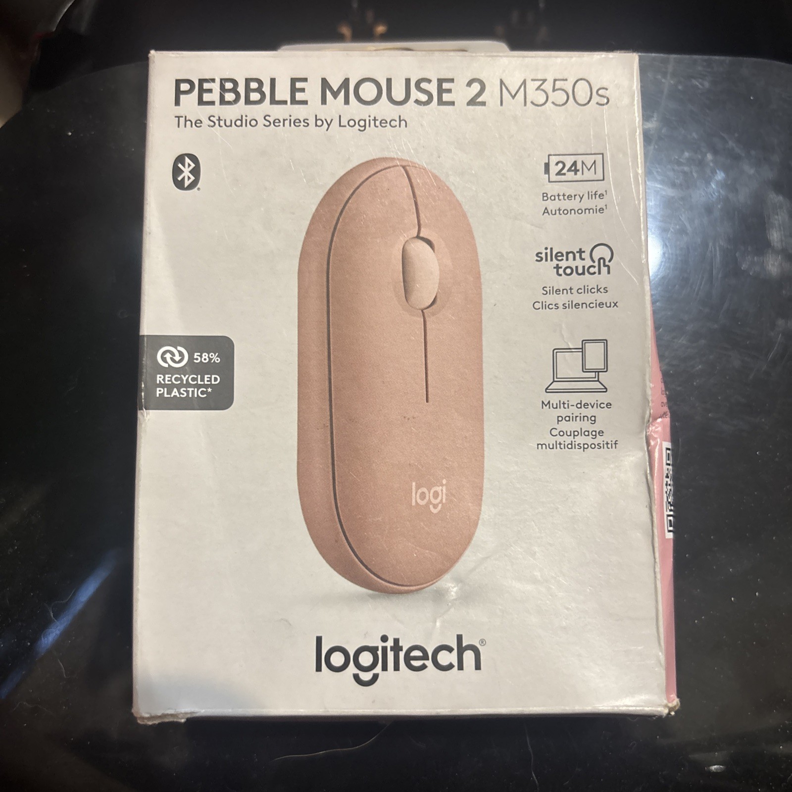 Logitech Pebble 2 M350s Wireless Mouse - Tonal Rose