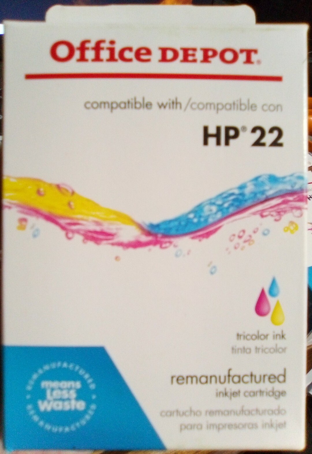 Office Depot (HP 22) Inkjet Cartridge Tri-Color