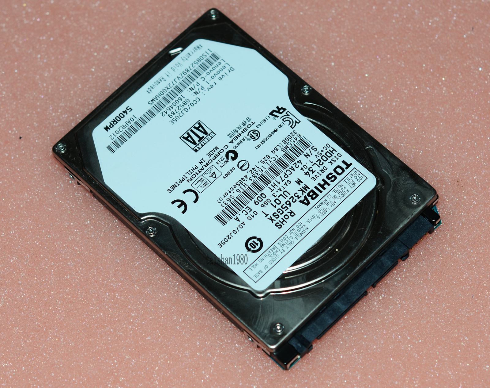 TOSHIBA MK3265GSX 320GB SATA 3GB/S 5.4K RPM Drive Laptop PS3 PS4