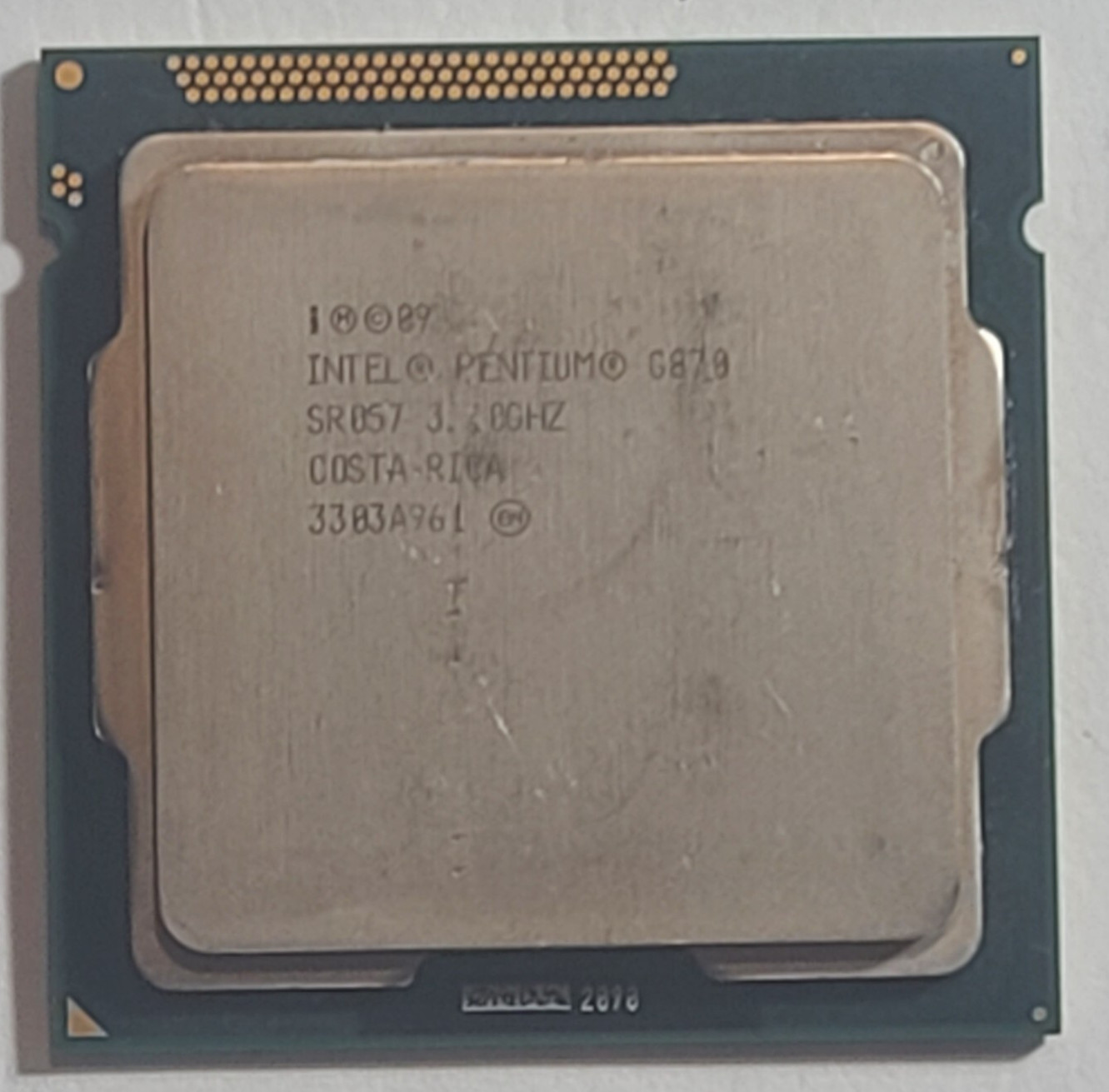 Intel/Pentium Dual-Core/G870/SR057/3.10GHz/3MB/LGA 1155/CPU/Sandy Bridge/65 Watt
