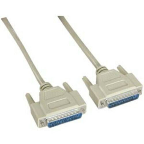 10 Ft DB25 Male to DB25 Female 25-Pin Parallel Comm Cable D-Sub