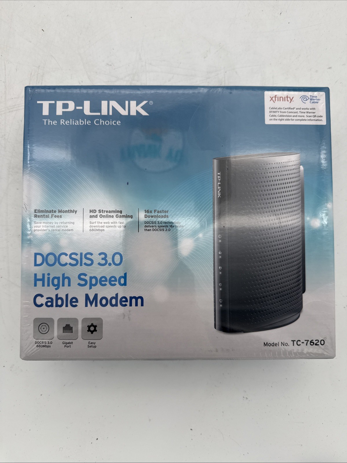 NEW TP-Link  DOCSIS 3.0 High Speed Internet Cable Modem Model TC-7620 SEALED