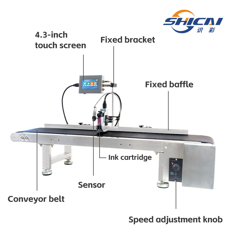 1PCS Auto Online Inkjet Printer Coder Standalone No Conveyor Free delivery