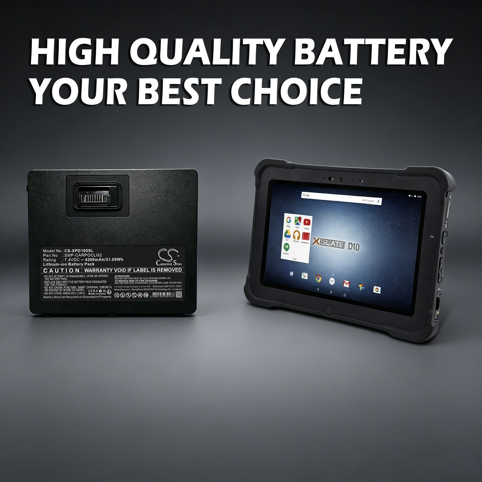 BATTERIE 7.4V Li-Ion 4000mAh SMP-CARPOCLG2 For Xplore XSlate D10 iX101B1
