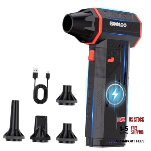 F5S Compressed Air Duster - 180000RPM Super Power Cordless Single Battery - F5S