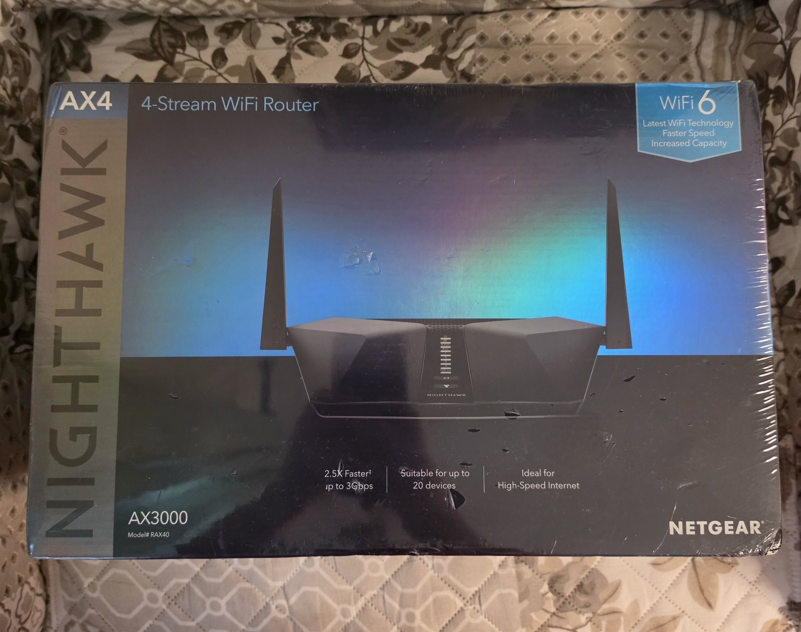 Netgear Nighthawk AX4 RAX40 High-Performance 4-Stream AX3000 Wi-Fi 6 Router