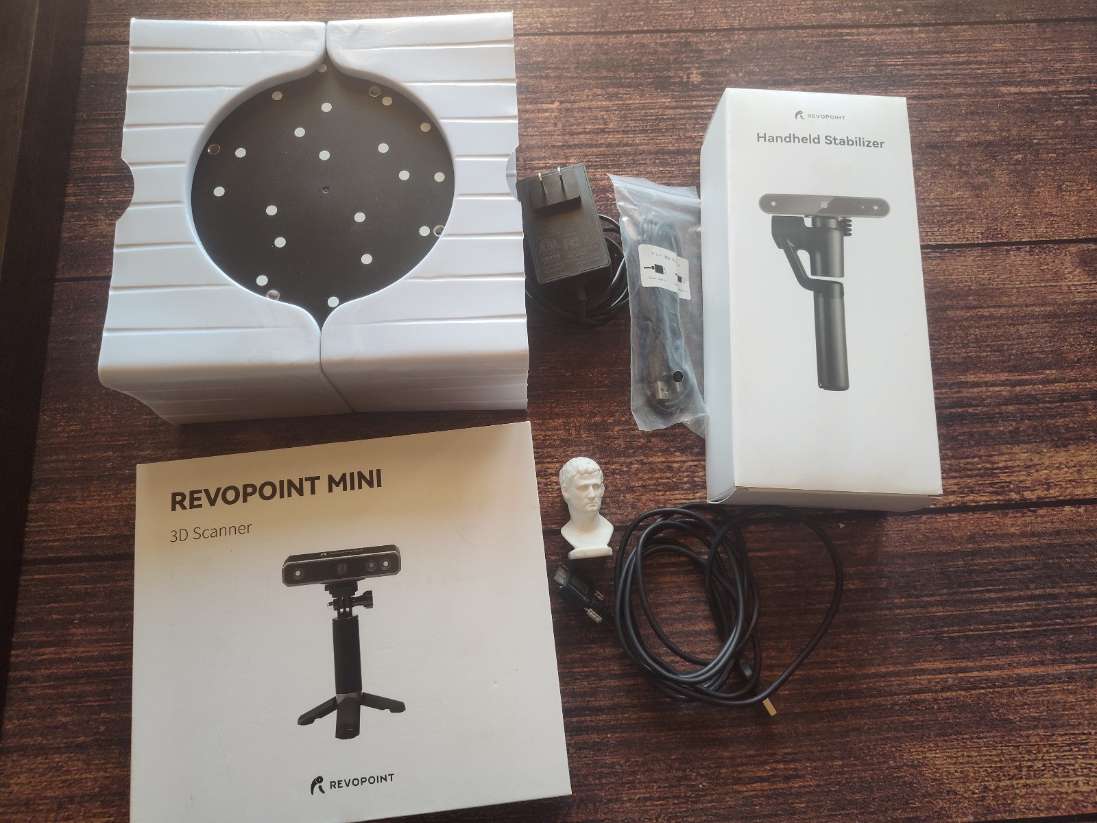 Revopoint MINI Handheld 3D Scanner with Turntable + Handstabilizer Set Lot