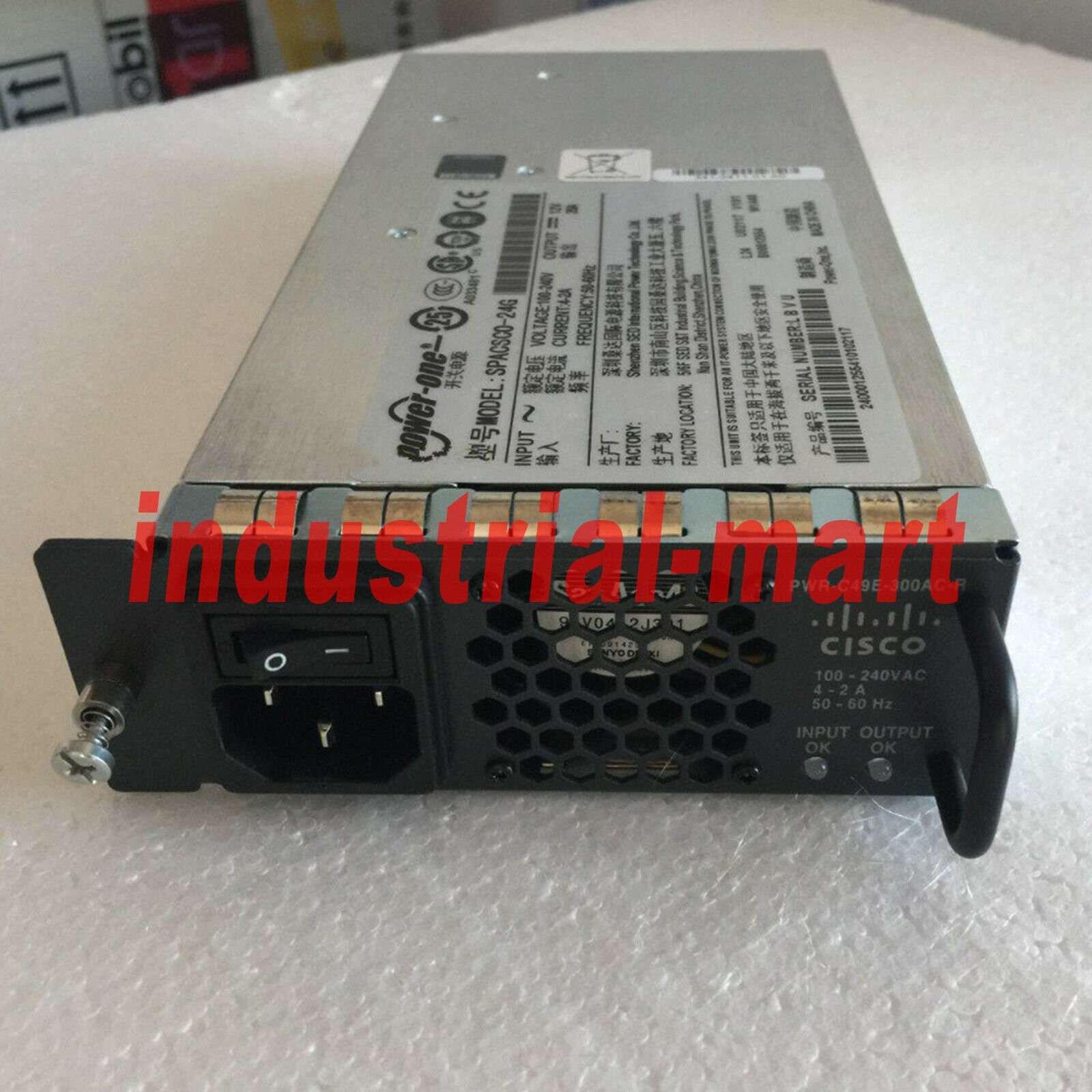 One Used For Cisco Power Supply PWR-C49E-300AC-R Tested Good