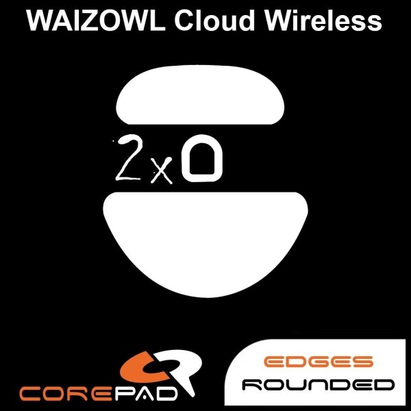 Corepad Skatez Waizowl Cloud Wireless Replacement Mouse Feet Hyperglide Teflon