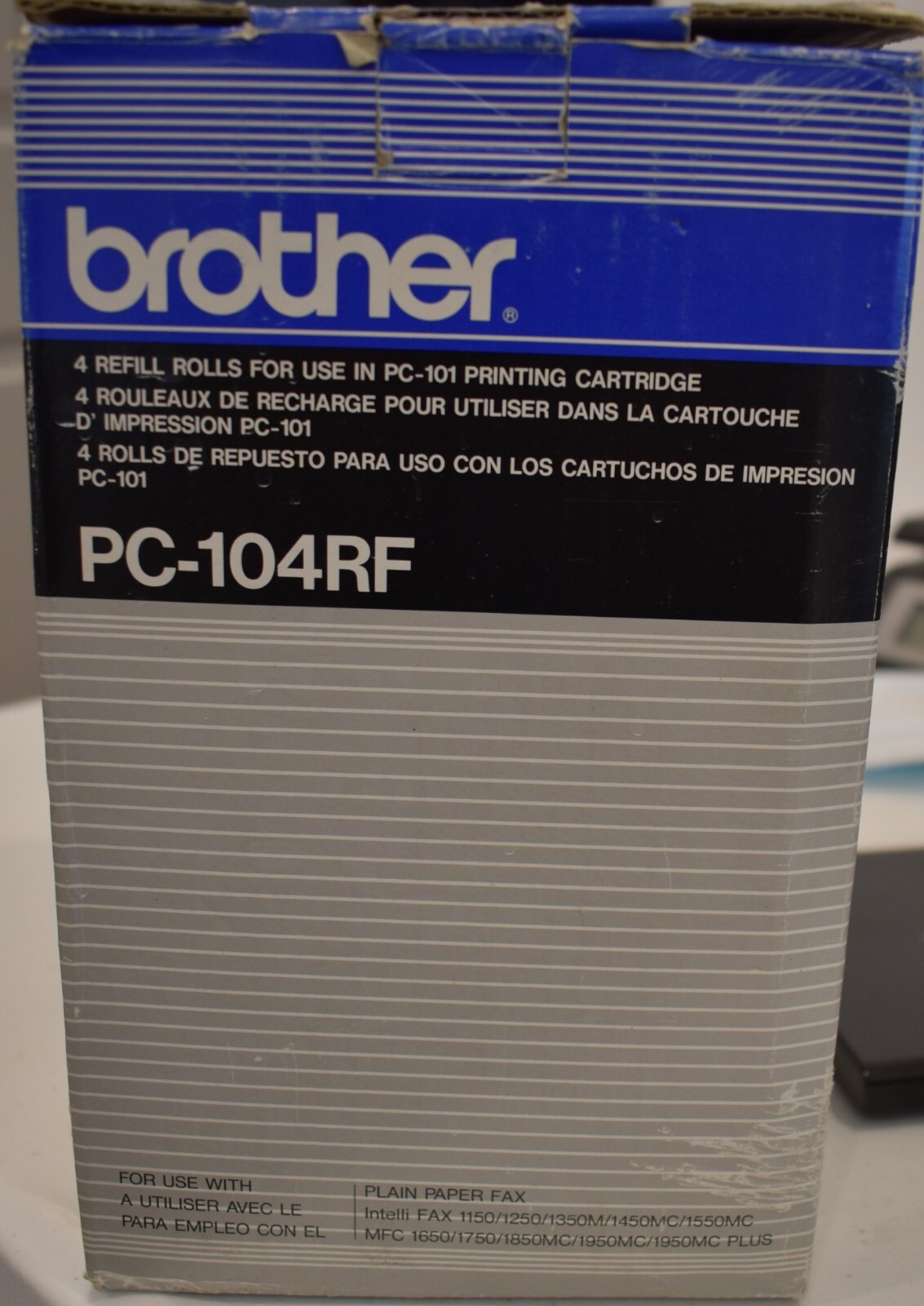 Genuine Brother Printing Thermal Transfer Refill PC-104RF Cartridge 4-Rolls/Box