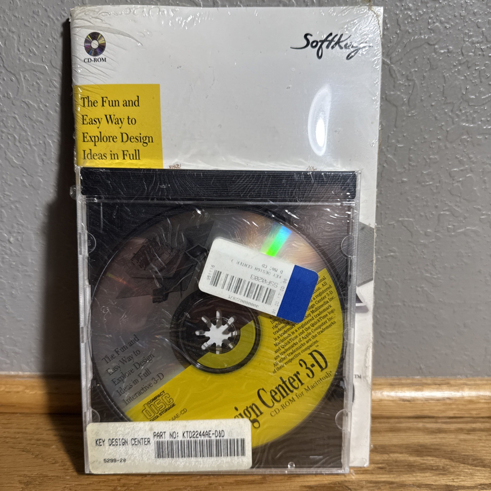 Key Design Center 3-D For Macintosh (PC, 1995) New