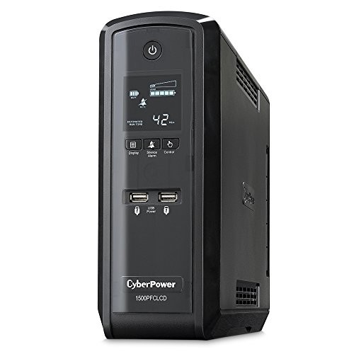 CyberPower CP1500PFCLCD PFC 1500VA LCD Sinewave Adaptive Intelligent UPS