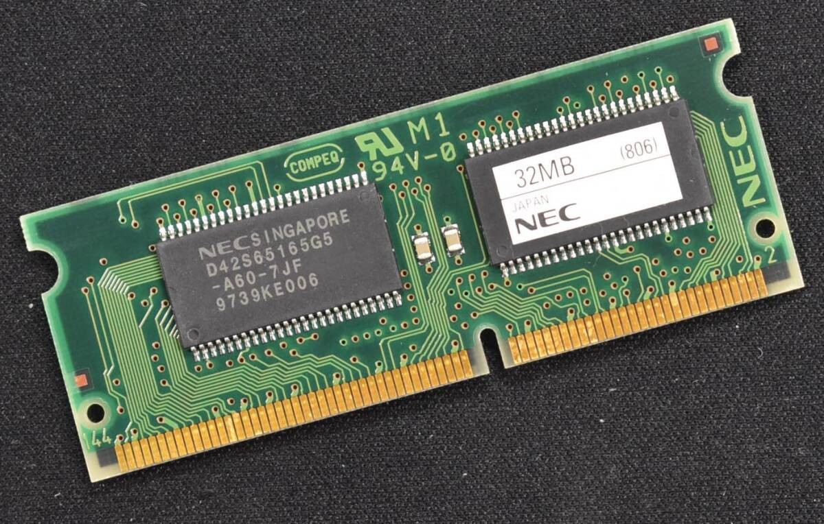 NEC Genuine Expansion Memory PC-9821NR-B03 32MB for PC-9821N Series Tested