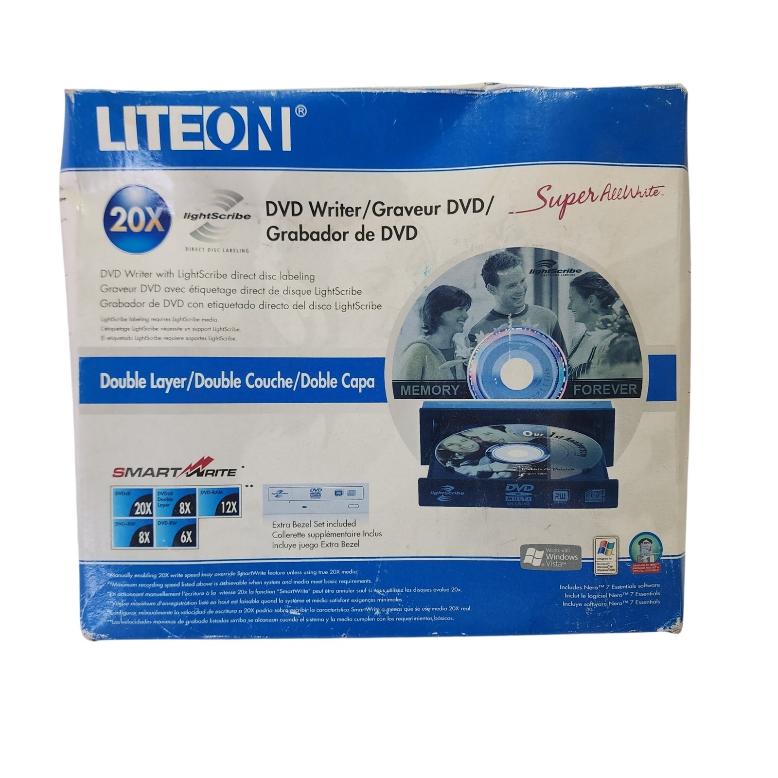LITEON 20X DVD Writer Super All Write windows up nero Internal
