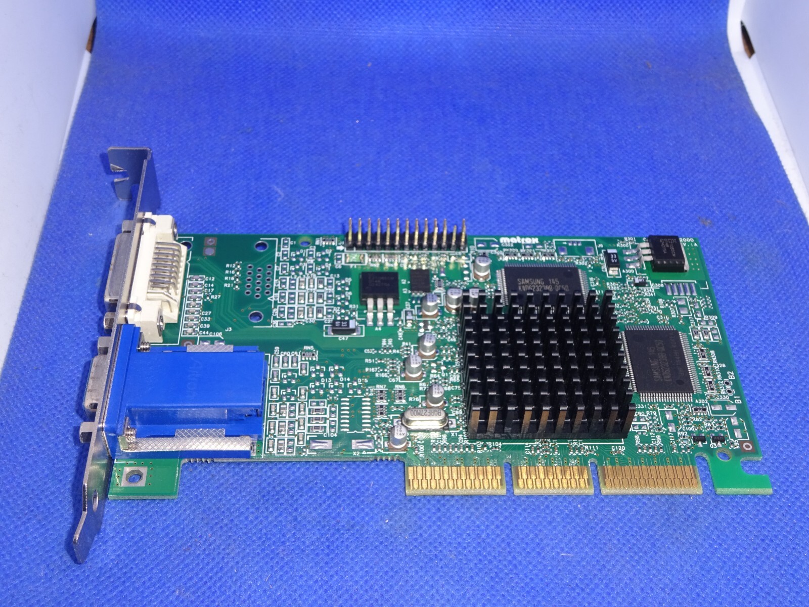 MATROX MGA-G450 DUAL HEAD DVI 16MB SDRAM AGP 4x GRAPHICS CARD VGA DVI #GK7966