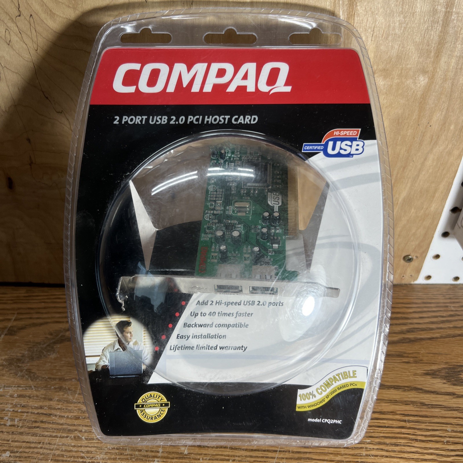 Compaq 2-Port USB 2.0 PCI Host Adapter Card Model CPQ2PHC NEW Sealed