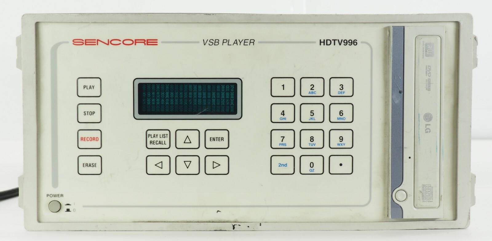 Sencore HDTV996 VSB Player No AC Adapter or cables included 6703002