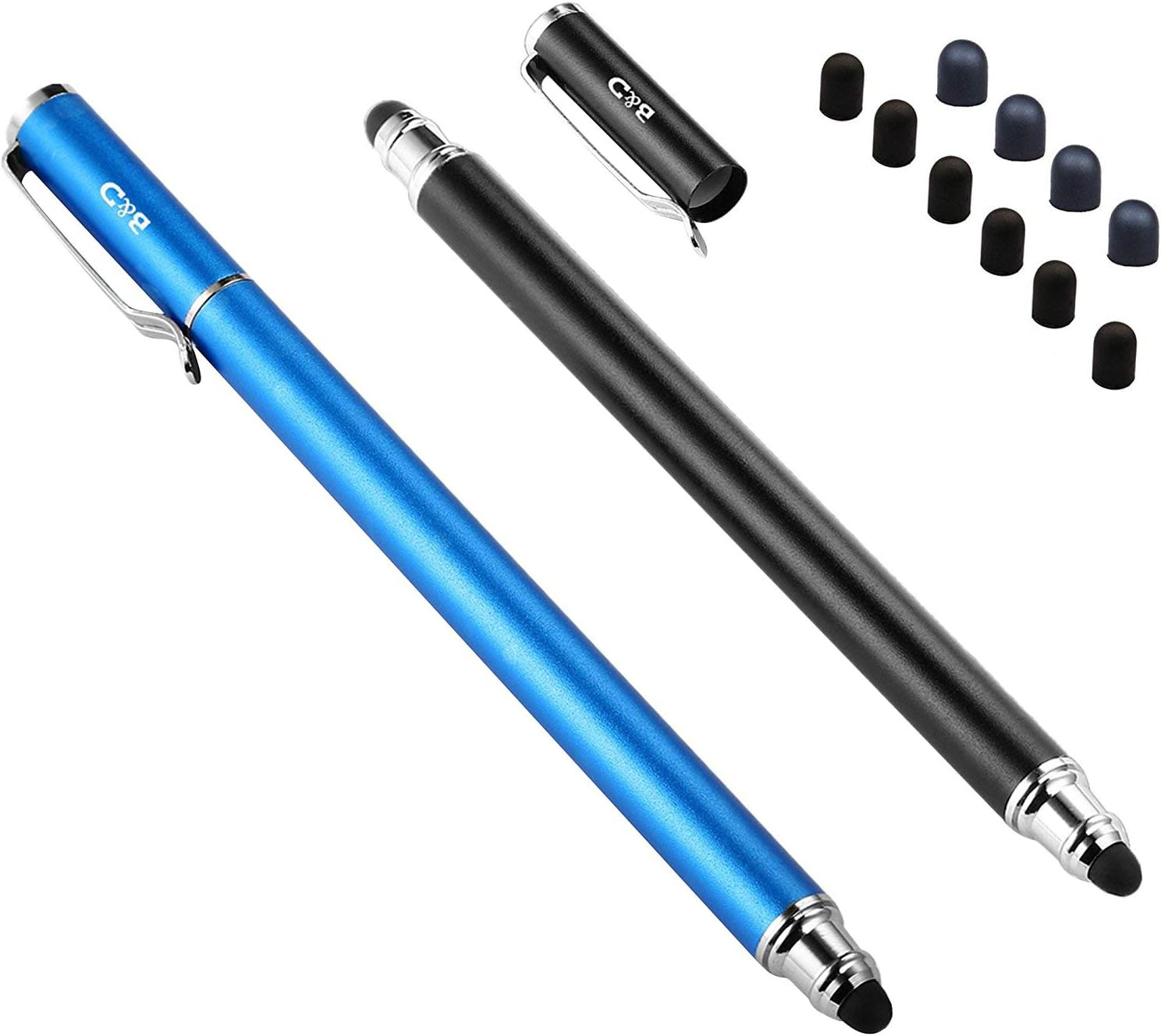 (2 Pcs)[0.18-Inch Fine Tip ] Stylus Touch Screen Pens 5.5" L Perfect for Draw...