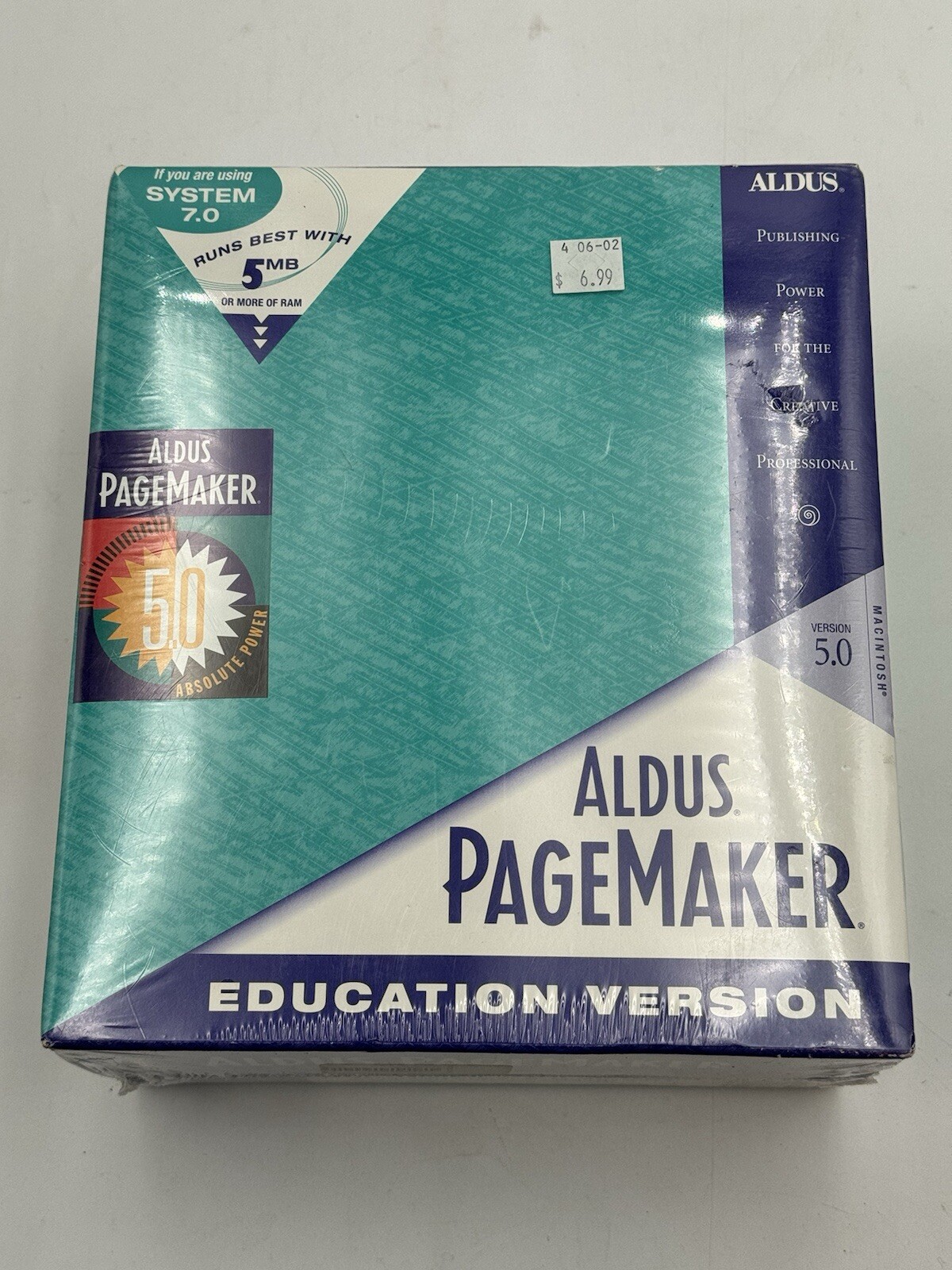Vintage Aldus Pagemaker Education Version 5.0 For Macintosh 1993