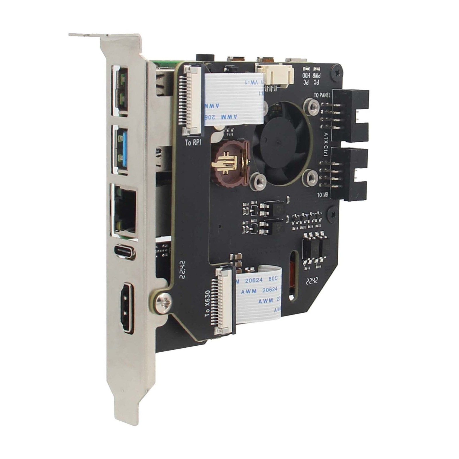 Geekworm KVM-A8 PCIe Version for Raspberry Pi 4 Model B Over Support PiKVM V3